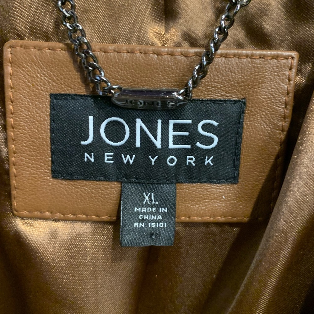 ☀️Brown Leather Coat☀️ NWT - Picture 4 of 11